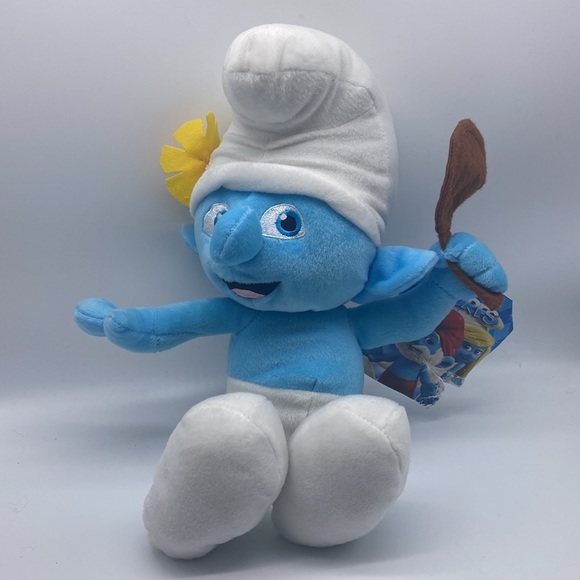 The Smurfs Plush Doll Happy Peyo‎ 14 inch Stuffed Animal  NWT - Picture 1 of 10